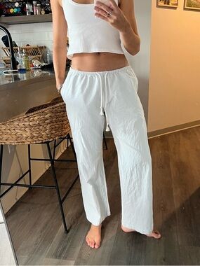 Brandy Melville Nanda Pants Green Stripe